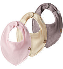 Name It Teething Bib - Rib - NbfYvettejilla - 3-pack - Bleached