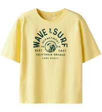 Name It T-Shirt - NkmVictor - Lemon Baiser/Wave Surf