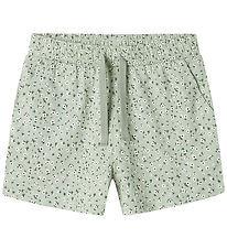 Name It Shorts - Noos - NkfVigga - Aqua Grau/Floral