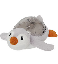 Cloud-B Nachtlicht m. Sound - Tranquil Pinquin - 30 cm - Grau