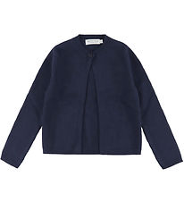 Hound Cardigan - Prjónað - One Hnappur - Dökkblátt