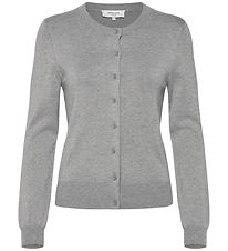 Rosemunde Cardigan - Knitted - Denise - Light Grey Melange