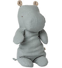 Maileg Soft Toy - Safari Friends - Hippo - Medium+ - Blue/Grey