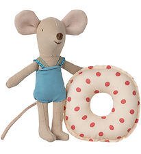 Maileg Mouse - Beach mouse w. Swim Ring - Little sister - Red Do
