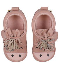 Melton Soft Sole Leather Shoes - Horse - Ash Rose