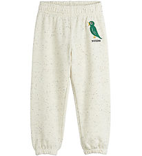 Mini Rodini Sweatpants - Bird - Offwhite
