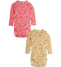 Mini Rodini Bodysuit l/s - 2-Pack - Leopard - Multi