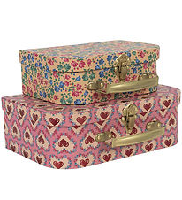 Konges Sløjd Cardboard Suitcase - 2-Pack - Pink