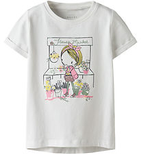 Name It T-Shirt - NmfVix - Bright White/Markt