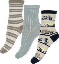Name It Socken - 3er-Pack - NMMHuberts - Peyote/Slate Grau/Walnu