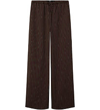 LMTD Broek - NlfFouise - Chocolate Brown/Strepen