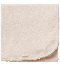 MarMar Knuffeldoek - 80x80 cm - Alida - Noos - Lichtbeige melang