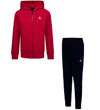 Jordan Sweatset - Cardigan/Sweatpants - Svart m. Logo