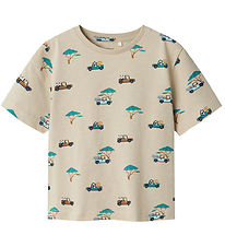 Name It T-Shirt - NmmJivan - Inselfossil - m. Print