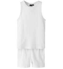 LMTD Pyjama Set - NlfNomina - Shorts/Undershirt - Bright White