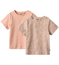 Wheat T-Shirt - 2er-Pack - Manna - Lilac Flower Wiese