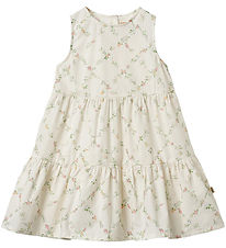 Wheat Kleid - Luise - Ivory Karierte Blumen