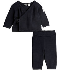 Mini Rodini Set - Blouse/Trousers - Knitted - Black