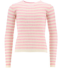 Hound Tröja - Stickad - Stripe Stickning - Light Pink
