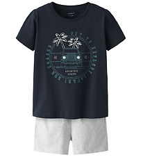 Name It Shortsset - NmmJaspen - Shorts/T-shirt - Dark Sapphire
