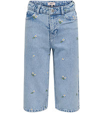 Kids Only Jeans - KogCobain - Light Blue Denim/Flower Sticken