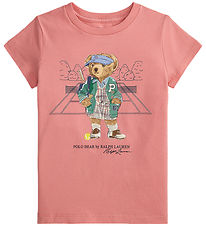 Polo Ralph Lauren T-shirt - Bleknad pion m. Gosedjur