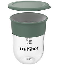 Mininor Trinklernbecher m. Deckel - Training - 220 ml - Weidengr