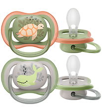 Philips Avent Nappar - 2-pack - Ultra Air - Grå/Grön m. Tryck