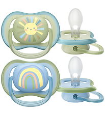 Philips Avent Nappar - 2-pack - Ultra Air - Blå/Grön m. Tryck