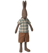 Maileg Hare - Size 3 - 49 cm - Shirt and Shorts Brown