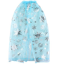 Molly & Rose Kostüm - Umhang - Blau Schneeflocken Silber