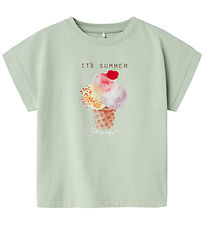 Name It T-shirt - NmfJosephina - Aqua Grå