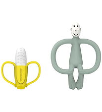 Matchstick Monkey Teether - 2-Pack - Banana & Monkey - Green
