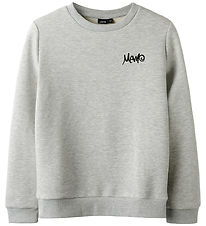 LMTD Peysa - NlmEddy - Light Grey Melange