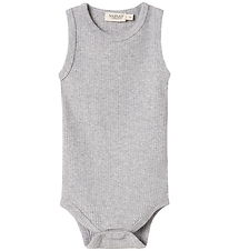 MarMar Body ohne Ärmel - Rib - Ärmellos - Noos - Light Grey Mela