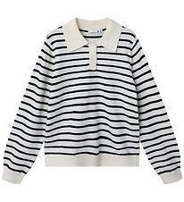 Name It Tröja - NkfDanja - Polo/Stickad - Whisper White