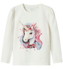 Name It Blouse - NmfKrulle - Cloud Dancer