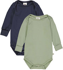 Müsli Body l/ä - Cozy Jag ​​- 2-pack - Poesi Green/Natt Blue