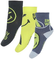 adidas Performance Socks - Smiley - CARBON/PRLOIN/BYELLO