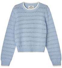 Mads Nørgaard Blouse - Knitted - Inga - Cashmere Blue/Vanilla Ic