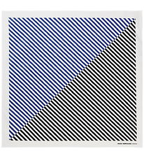 Mads Nørgaard Schal - Blau/Jet Black Gestreift