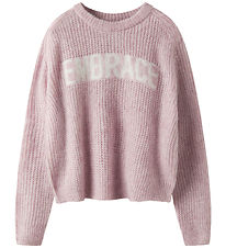 Name It Tröja - Stickad - Short Stickad - NkfKerda - Brunerad Li