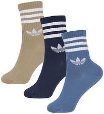 adidas Originals Socken - 3er-Pack - 3S Crew - Ashblu/Nindig/Kar