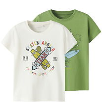 Name It T-Shirt - NmmKarlton - 2er-Pack - Coconut Milch