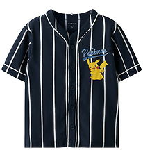 Name It Skjorta - NkmMaska - Pokémon - Marinblå Blazer