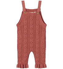 Lil' Atelier Latzhosen - Strick - NbfKajsa - Verdorrt Rose