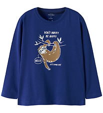 Name It Blouse - NmmVagno - Sodalite Blue/Sloth