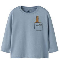 Name It Blouse - NmmVagno - Dusty Blue/Llama Pocket