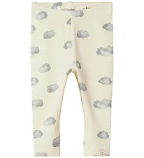 Lil' Atelier Leggings - NbnLayo - Noos - Turtledove/Blue Cloud