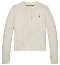 Tommy Hilfiger Cardigan - Knitted - Mini Cable - Ivory Petal